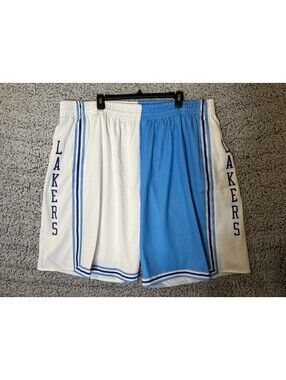 Mitchell & Ness Lakers Hardwood Classics Split Swingman Shorts 3XLB NWT